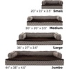 image:imageFurhaven Orthopedic Dog Bed for MediumSmall Dogs w Removable Bolsters amp Washable Cover For Dogs Up to 35 lbs  Plush amp Woven Decor Comfy Couch Sofa  Diamond Brown MediumDiamond Brown Plush  Woven Dcor