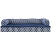 image:imageFurhaven Orthopedic Dog Bed for MediumSmall Dogs w Removable Bolsters amp Washable Cover For Dogs Up to 35 lbs  Plush amp Woven Decor Comfy Couch Sofa  Diamond Brown MediumDiamond Blue Plush  Woven Dcor