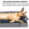 image:imageFurhaven Orthopedic Dog Bed for MediumSmall Dogs w Removable Bolsters amp Washable Cover For Dogs Up to 35 lbs  Plush amp Woven Decor Comfy Couch Sofa  Diamond Brown MediumDiamond Gray Plush  Woven Dcor