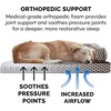 image:imageFurhaven Orthopedic Dog Bed for MediumSmall Dogs w Removable Bolsters amp Washable Cover For Dogs Up to 35 lbs  Plush amp Woven Decor Comfy Couch Sofa  Diamond Brown MediumDiamond Brown Plush  Woven Dcor