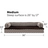 image:imageFurhaven Orthopedic Dog Bed for MediumSmall Dogs w Removable Bolsters amp Washable Cover For Dogs Up to 35 lbs  Plush amp Woven Decor Comfy Couch Sofa  Diamond Brown MediumDiamond Brown Plush  Woven Dcor