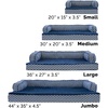 image:imageFurhaven Orthopedic Dog Bed for MediumSmall Dogs w Removable Bolsters amp Washable Cover For Dogs Up to 35 lbs  Plush amp Woven Decor Comfy Couch Sofa  Diamond Brown MediumDiamond Blue Plush  Woven Dcor