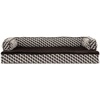 image:imageFurhaven Orthopedic Dog Bed for MediumSmall Dogs w Removable Bolsters amp Washable Cover For Dogs Up to 35 lbs  Plush amp Woven Decor Comfy Couch Sofa  Diamond Brown MediumDiamond Brown Plush  Woven Dcor