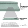 image:imageFurhaven Orthopedic Dog Bed for MediumSmall Dogs w Removable Bolsters amp Washable Cover For Dogs Up to 35 lbs  TwoTone Plush Faux Fur amp Suede L Shaped Chaise  Dark Sage MediumIceberg Green