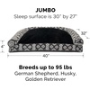 image:imageFurhaven Pillow Dog Bed for Large Dogs w Removable Bolsters amp Washable Cover  Plush amp Southwest Kilim Woven Decor Sofa  Black Medallion JumboXLPlush  Southwest Kilim Decor Black Medallion