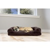 image:imageFurhaven Pillow Dog Bed for Large Dogs w Removable Bolsters amp Washable Cover  Plush amp Southwest Kilim Woven Decor Sofa  Black Medallion JumboXLQuilted Coffee