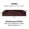 image:imageFurhaven Pillow Dog Bed for Large Dogs w Removable Bolsters amp Washable Cover  Plush amp Southwest Kilim Woven Decor Sofa  Black Medallion JumboXLQuilted Coffee