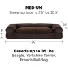 image:imageFurhaven Pillow Dog Bed for Large Dogs w Removable Bolsters amp Washable Cover  Plush amp Southwest Kilim Woven Decor Sofa  Black Medallion JumboXLSofa  Sherpa  Chenille Coffee
