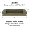 image:imageFurhaven Pillow Dog Bed for Large Dogs w Removable Bolsters amp Washable Cover  Plush amp Southwest Kilim Woven Decor Sofa  Black Medallion JumboXLVelvet Dark Sage