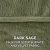 image:imageFurhaven Pillow Dog Bed for Large Dogs w Removable Bolsters amp Washable Cover  Plush amp Southwest Kilim Woven Decor Sofa  Black Medallion JumboXLVelvet Dark Sage
