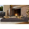 image:imageFurhaven Pillow Dog Bed for Large Dogs w Removable Bolsters amp Washable Cover  Plush amp Velvet L Shaped Chaise  Deep Sapphire JumboXLCorduroy Dark Espresso