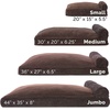 image:imageFurhaven Pillow Dog Bed for Large Dogs w Removable Bolsters amp Washable Cover  Plush amp Velvet L Shaped Chaise  Deep Sapphire JumboXLCorduroy Dark Espresso