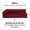 image:imageFurhaven Pillow Dog Bed for Large Dogs w Removable Bolsters amp Washable Cover  Plush amp Velvet L Shaped Chaise  Deep Sapphire JumboXLPlush  Velvet Merlot Red
