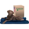 image:imageFurhaven Pillow Dog Bed for Large Dogs w Removable Bolsters amp Washable Cover  Plush amp Velvet L Shaped Chaise  Deep Sapphire JumboXLVelvet Deep Sapphire