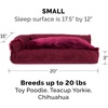 image:imageFurhaven Pillow Dog Bed for Large Dogs w Removable Bolsters amp Washable Cover  Plush amp Velvet L Shaped Chaise  Deep Sapphire JumboXLVelvet Merlot Red