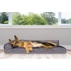 image:imageFurhaven Pillow Dog Bed for Large Dogs w Removable Bolsters amp Washable Cover  Plush amp Velvet L Shaped Chaise  Deep Sapphire JumboXLVelvet Platinum Gray