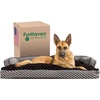 image:imageFurhaven Pillow Dog Bed for Large Dogs w Removable Bolsters amp Washable Cover  Plush amp Woven Decor Comfy Couch Sofa  Diamond Blue JumboXLComfy Couch  Plush  Decor Diamond Brown