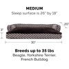 image:imageFurhaven Pillow Dog Bed for Large Dogs w Removable Bolsters amp Washable Cover  Plush amp Woven Decor Comfy Couch Sofa  Diamond Blue JumboXLComfy Couch  Plush  Decor Diamond Brown