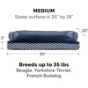 image:imageFurhaven Pillow Dog Bed for Large Dogs w Removable Bolsters amp Washable Cover  Plush amp Woven Decor Comfy Couch Sofa  Diamond Blue JumboXLComfy Couch  Plush  Decor Diamond Blue