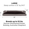 image:imageFurhaven Pillow Dog Bed for Large Dogs w Removable Bolsters amp Washable Cover  Plush amp Woven Decor Comfy Couch Sofa  Diamond Blue JumboXLComfy Couch  Plush  Decor Diamond Brown
