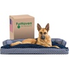 image:imageFurhaven Pillow Dog Bed for Large Dogs w Removable Bolsters amp Washable Cover  Plush amp Woven Decor Comfy Couch Sofa  Diamond Blue JumboXLComfy Couch  Plush  Decor Diamond Blue