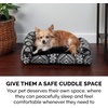 image:imageFurhaven Pillow Dog Bed for Large Dogs w Removable Bolsters amp Washable Cover  Plush amp Woven Decor Comfy Couch Sofa  Diamond Blue JumboXLPlush  Southwest Kilim Decor Black Medallion