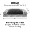 image:imageFurhaven Pillow Dog Bed for Large Dogs w Removable Bolsters amp Washable Cover  Plush amp Woven Decor Comfy Couch Sofa  Diamond Blue JumboXLPlush  Southwest Kilim Decor Boulder Gray