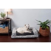 image:imageFurhaven Pillow Dog Bed for Large Dogs w Removable Bolsters amp Washable Cover  Plush amp Woven Decor Comfy Couch Sofa  Diamond Blue JumboXLPlush  Southwest Kilim Decor Boulder Gray