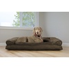image:imageFurhaven Pillow Dog Bed for Large Dogs w Removable Bolsters amp Washable Cover  Plush amp Woven Decor Comfy Couch Sofa  Diamond Blue JumboXLPlush  Suede Espresso