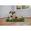 image:imageFurhaven Pillow Dog Bed for Large Dogs w Removable Washable Cover  Ultra Plush Faux Fur amp Suede Mattress  Cream JumboXLGarden Jungle Green