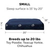 image:imageFurhaven Pillow Dog Bed for Large Dogs w Removable Washable Cover  Ultra Plush Faux Fur amp Suede Mattress  Cream JumboXLGarden Lapis Blue