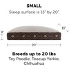 image:imageFurhaven Pillow Dog Bed for Large Dogs w Removable Washable Cover  Ultra Plush Faux Fur amp Suede Mattress  Cream JumboXLPaw Print Dark Espresso