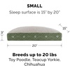 image:imageFurhaven Pillow Dog Bed for Large Dogs w Removable Washable Cover  Ultra Plush Faux Fur amp Suede Mattress  Cream JumboXLPaw Print Jade Green