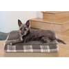 image:imageFurhaven Pillow Dog Bed for Large Dogs w Removable Washable Cover  Ultra Plush Faux Fur amp Suede Mattress  Cream JumboXLPlaid Java Brown