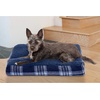 image:imageFurhaven Pillow Dog Bed for Large Dogs w Removable Washable Cover  Ultra Plush Faux Fur amp Suede Mattress  Cream JumboXLPlaid Midnight Blue
