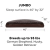 image:imageFurhaven Pillow Dog Bed for Large Dogs w Removable Washable Cover  Ultra Plush Faux Fur amp Suede Mattress  Cream JumboXLPlush Chocolate