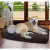 image:imageFurhaven Pillow Dog Bed for Large Dogs w Removable Washable Cover  Ultra Plush Faux Fur amp Suede Mattress  Cream JumboXLPlush Chocolate