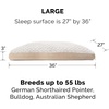 image:imageFurhaven Pillow Dog Bed for Large Dogs w Removable Washable Cover  Ultra Plush Faux Fur amp Suede Mattress  Cream JumboXLPlush Cream