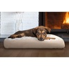 image:imageFurhaven Pillow Dog Bed for Large Dogs w Removable Washable Cover  Ultra Plush Faux Fur amp Suede Mattress  Cream JumboXLPlush Cream