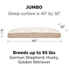 image:imageFurhaven Pillow Dog Bed for Large Dogs w Removable Washable Cover  Ultra Plush Faux Fur amp Suede Mattress  Cream JumboXLPlush Cream