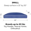 image:imageFurhaven Pillow Dog Bed for Large Dogs w Removable Washable Cover  Ultra Plush Faux Fur amp Suede Mattress  Cream JumboXLPolycanvas Blue