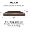 image:imageFurhaven Pillow Dog Bed for Large Dogs w Removable Washable Cover  Ultra Plush Faux Fur amp Suede Mattress  Cream JumboXLPolycanvas Espresso