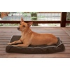 image:imageFurhaven Pillow Dog Bed for Large Dogs w Removable Washable Cover  Ultra Plush Faux Fur amp Suede Mattress  Cream JumboXLPolycanvas Espresso