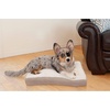 image:imageFurhaven Pillow Dog Bed for Large Dogs w Removable Washable Cover  Ultra Plush Faux Fur amp Suede Mattress  Cream JumboXLSherpa  Suede Clay