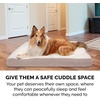 image:imageFurhaven Pillow Dog Bed for Large Dogs w Removable Washable Cover  Ultra Plush Faux Fur amp Suede Mattress  Cream JumboXLSherpa  Suede Clay