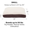 image:imageFurhaven Pillow Dog Bed for Large Dogs w Removable Washable Cover  Ultra Plush Faux Fur amp Suede Mattress  Cream JumboXLSherpa  Suede Espresso