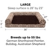 image:imageFurhaven Replacement Dog Bed Cover Plush amp Southwest Kilim Dcor SofaStyle Machine Washable  Desert Brown Large