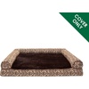 image:imageFurhaven Replacement Dog Bed Cover Plush amp Southwest Kilim Dcor SofaStyle Machine Washable  Desert Brown Large