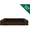 image:imageFurhaven Replacement Dog Bed Cover Plush amp Suede SofaStyle Machine Washable  Espresso Jumbo Plus XXLarge