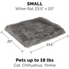 image:imageFurhaven SelfWarming Cat Bed for Indoor Cats 4Bedsin1 amp Washable  Plush Long Faux Fur Convertible Cuddler  Gray SmallSmall